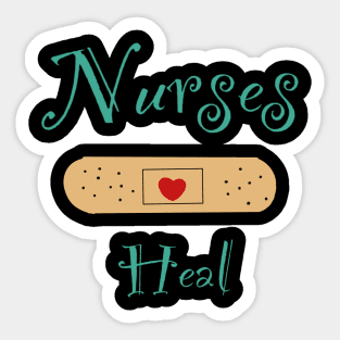 Nurses heal Sticker